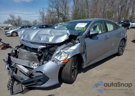2018 Honda Civic Ex-L from USA, damaged, VIN JHMFC1F72JX043788